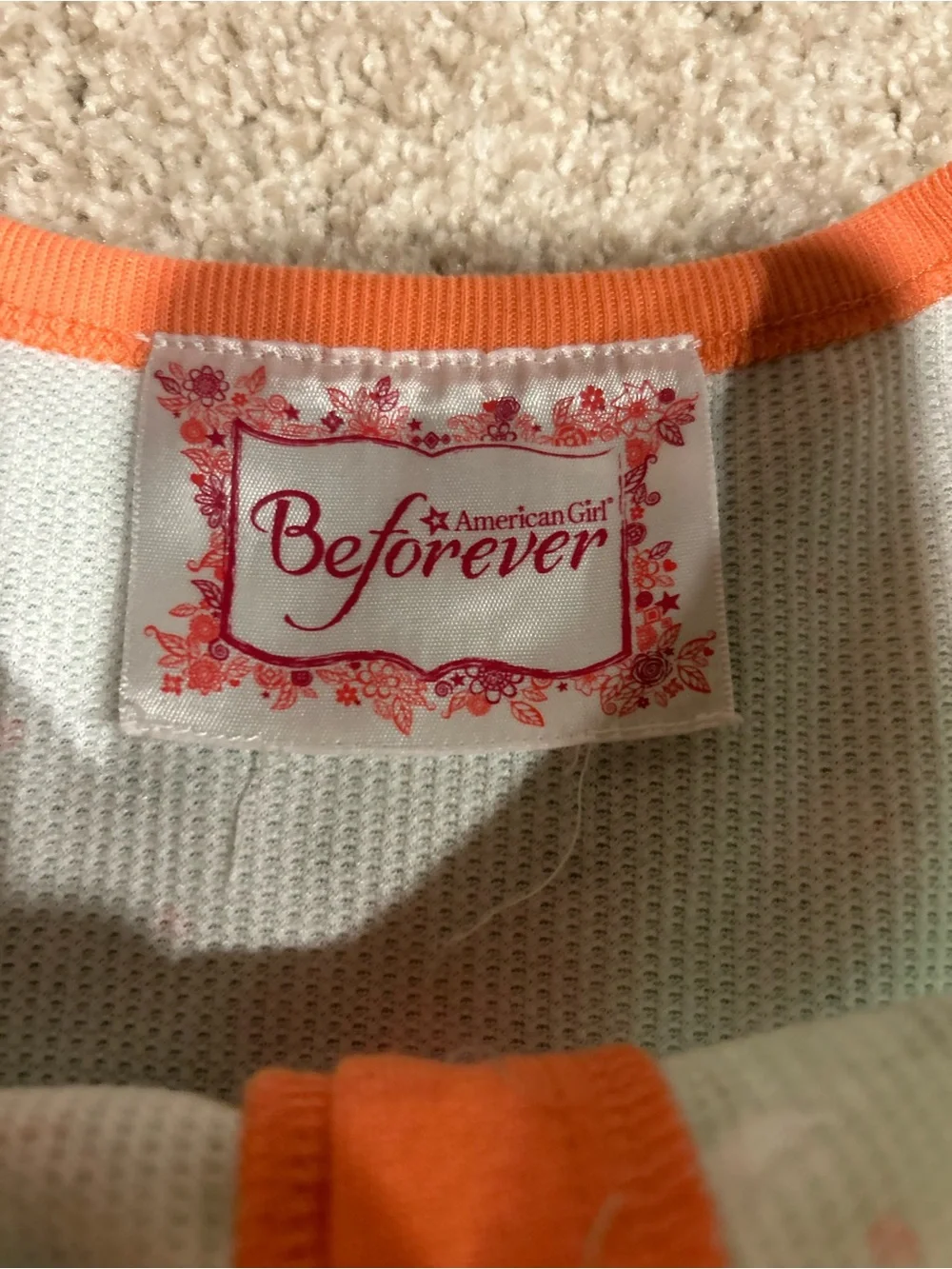 NWOT American Girl Kit Beforever Pajama set size 10/12